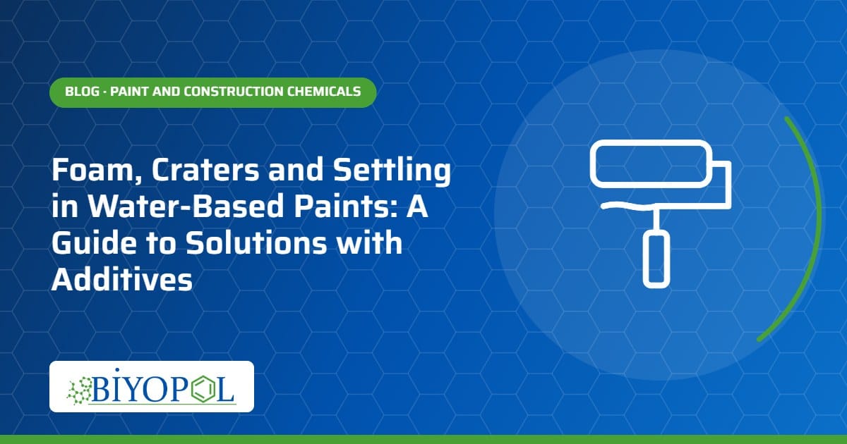 Foam, Craters and Settling in Water-Based Paints: A Guide to Solutions with Additives